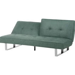 Slaapbanken|Slaapbanken-Beliani DUBLIN - Slaapbank 3-zits - Groen - Polyester