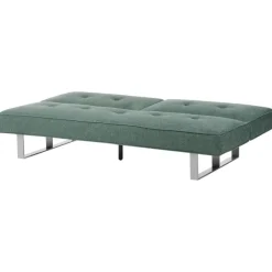 Slaapbanken|Slaapbanken-Beliani DUBLIN - Slaapbank 3-zits - Groen - Polyester