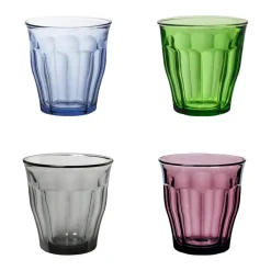 Waterglazen-Duralex Drinkglazen Picardie - 4 stuks - gekleurd - glas - 250 ml