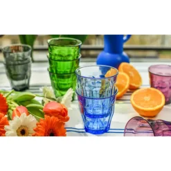 Waterglazen-Duralex Drinkglazen Picardie - 4 stuks - gekleurd - glas - 250 ml