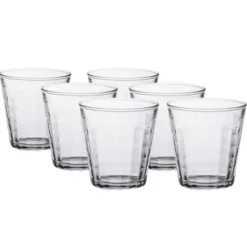 Waterglazen-Duralex Drinkglazen Prisme - 6 stuks - glas - 220 ml