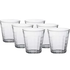 Waterglazen-Duralex Drinkglazen Prisme - 6 stuks - glas - 220 ml