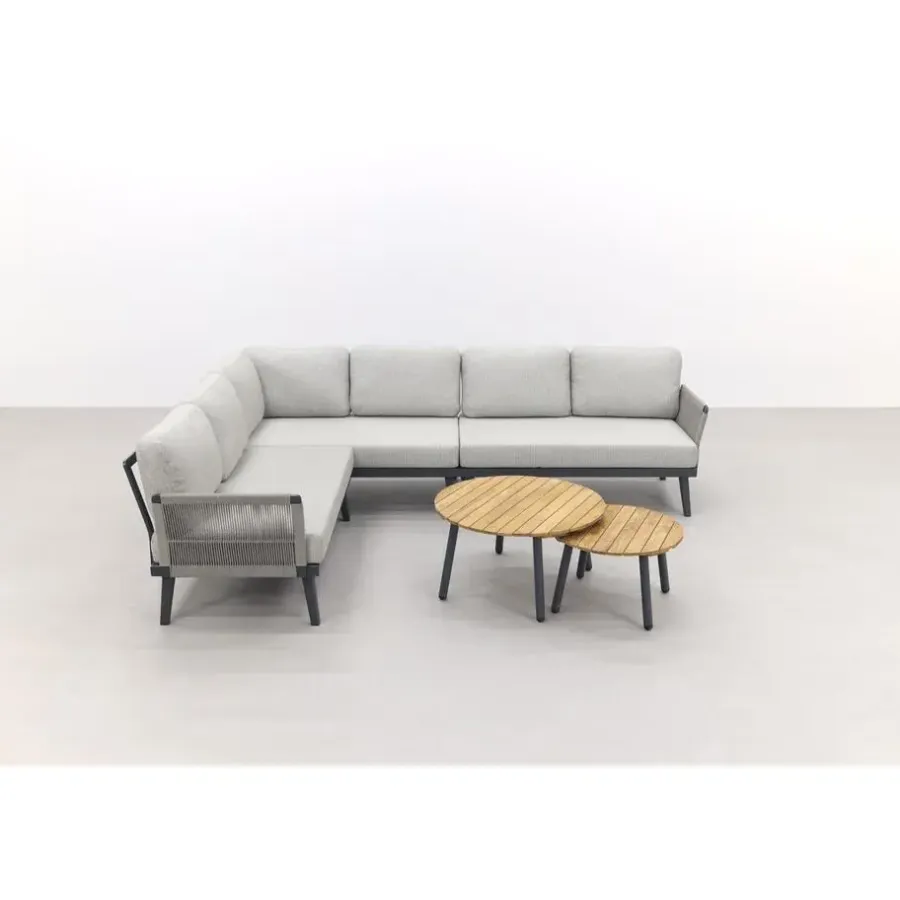 Van der Garde Tuinmeubelen - Premium Durban/mindo loungeset - hoekbank - 3-delig