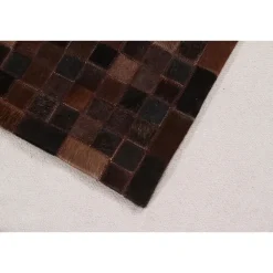 Vloerkleden Kinderkamer-Dutch Lifestyle - Leder - Vloerkleed - 160x230cm - Bruin