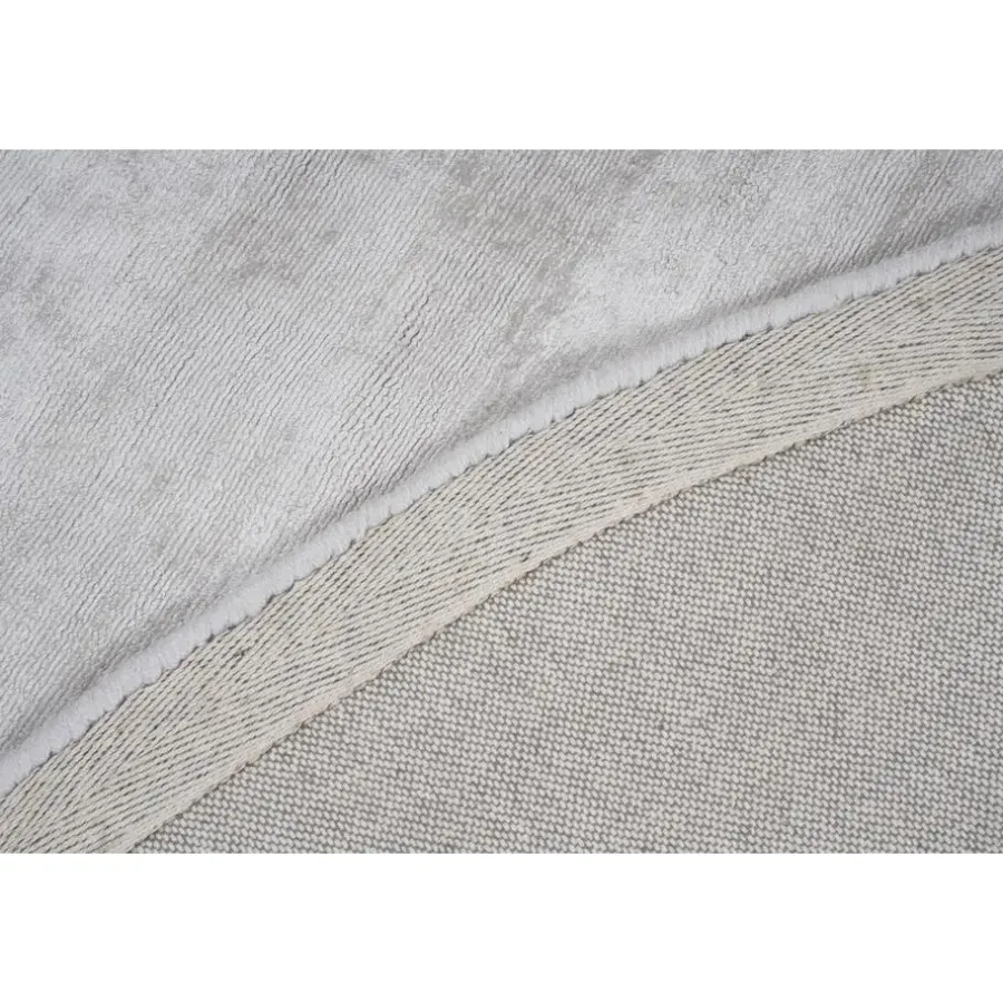 Dutch Lifestyle - Viscose - Vloerkleed - 195cm rond - Grijs