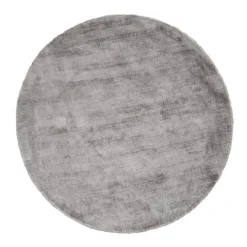 Vloerkleden Kinderkamer|Ronde Vloerkleden-Dutch Lifestyle - Viscose - Vloerkleed - 195cm rond - Grijs