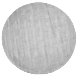 Vloerkleden Kinderkamer-Dutch Lifestyle - Viscose - Vloerkleed - 115cm rond - Grijs