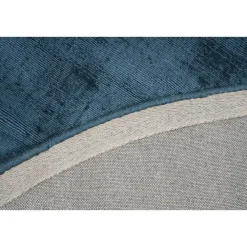 Dutch Lifestyle - Viscose - Vloerkleed - 115cm rond - Blauw