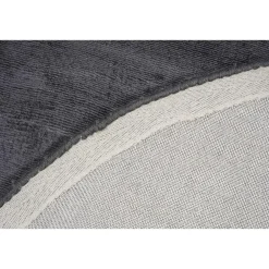 Vloerkleden Kinderkamer-Dutch Lifestyle - Viscose - Vloerkleed - 115cm rond - Grijs