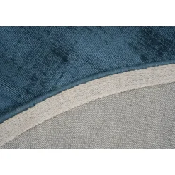 Vloerkleden Kinderkamer-Dutch Lifestyle - Viscose - Vloerkleed - 195cm rond - Blauw