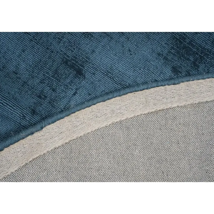 Vloerkleden Kinderkamer-Dutch Lifestyle - Viscose - Vloerkleed - 195cm rond - Blauw