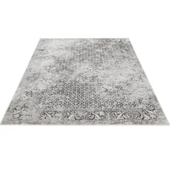Vloerkleden Kinderkamer-Dutch Lifestyle - Viscose - Vloerkleed - 290x200cm - Grijs