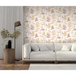 Behang-Dutch Wallcoverings - Arty Woman beige/oudroze/oker - 0,53x10,05m