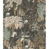 Dutch Wallcoverings - Asperia- Louan zwart/groen/goud - A54801