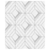 Dutch Wallcoverings - Galactik ruit wit/lichtgrijs - 0,53x10,05m