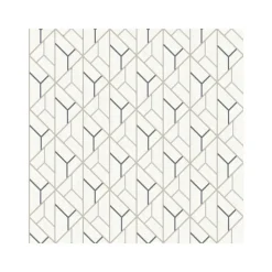 Dutch Wallcoverings - Galactik dessin beige/donkerblauw - 0,53x10,05m