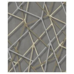 Dutch Wallcoverings - Galactik framework beige/goud - 0,53x10,05m