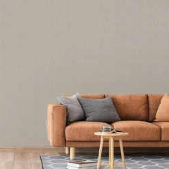 Dutch Wallcoverings - Grace Hessian text. plain oatmeal - GR322703