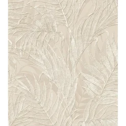 Behang-Dutch Wallcoverings - Grace Tropical palm leaf beige - GR322102