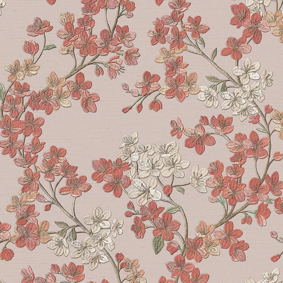 Behang-Dutch Wallcoverings - Grace Cherry blossom blush - GR322204