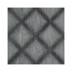 Dutch Wallcoverings - Hexagone ruit zwart/zilver - 0,53x10,05m