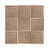 Dutch Wallcoverings - Hexagone 3D vierkant koper - 0,53x10,05m