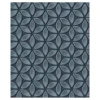 Dutch Wallcoverings - Hexagone dessin zwart/blauwgrijs - 0,53x10,05m