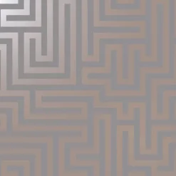 Dutch Wallcoverings - Indulgence Maze grey/rose/gold - 0,53x10,05m