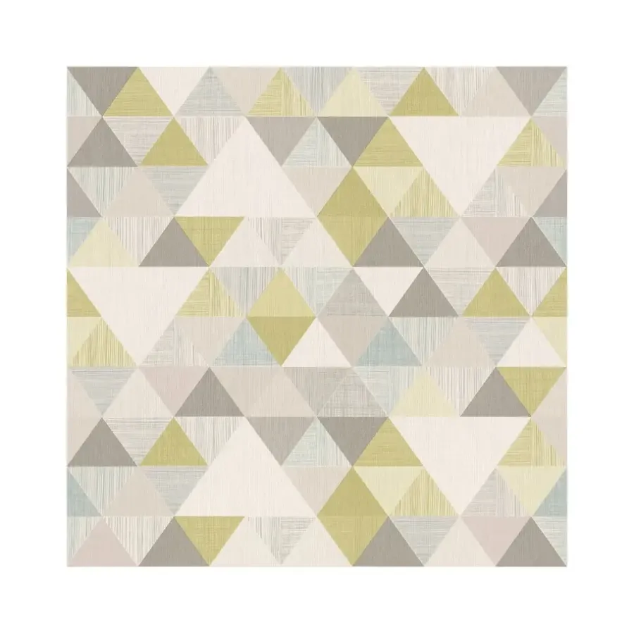 Dutch Wallcoverings - Inspiration Wall driehoek groen - 0,53x10,05m