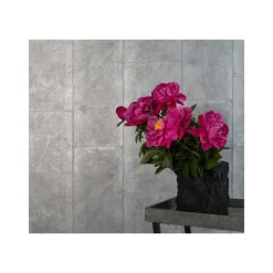 Behang-Dutch Wallcoverings - Loft blokken zilvergrijs - 0,53x10,05m