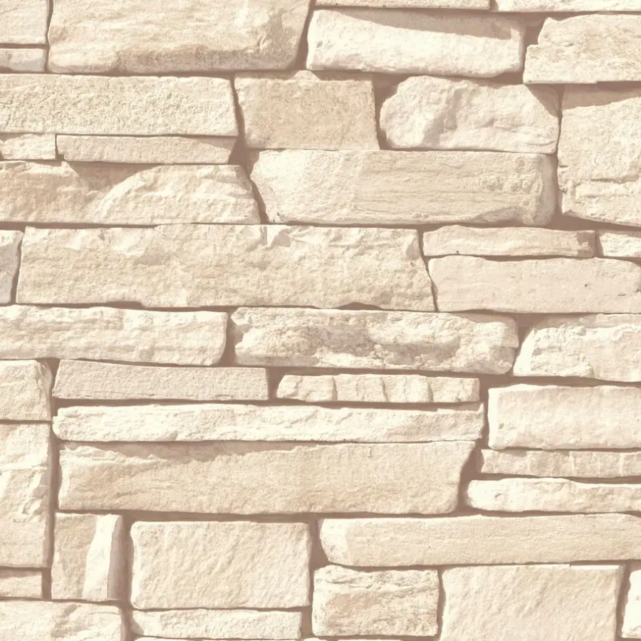 Behang-Dutch Wallcoverings - Nomad Dax steen beige - 0,53x10,05m