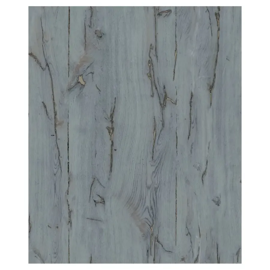 Dutch Wallcoverings - Odyssee hout blauw - 0,53x10,05m