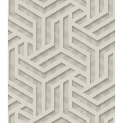 Dutch Wallcoverings - Onyx dessin grijs/zilver - 0,53x10,05m