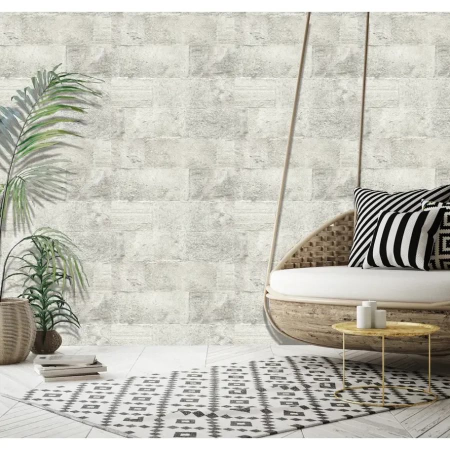 Dutch Wallcoverings - Palma beton grijs - 0,53x10,05m