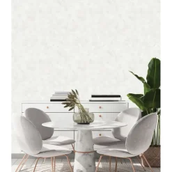 Behang-Dutch Wallcoverings - Palma uni wit - 0,53x10,05m