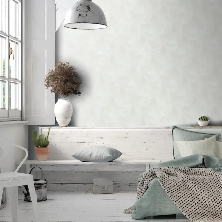 Behang-Dutch Wallcoverings - Solitär chalk light grey - 0,53x10,05m