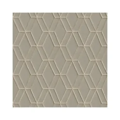 Behang-Dutch Wallcoverings - Wallstitch hexagonal grey - 0,53x10,05m