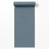 Dutch Wallcoverings Vliesbehang Linen & Textures uni - blauw - 10,05m x 53cm
