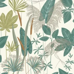 Behang-Dutch Wallcoverings Vliesbehang Arcadia loma - groen - 10,05m x 53cm