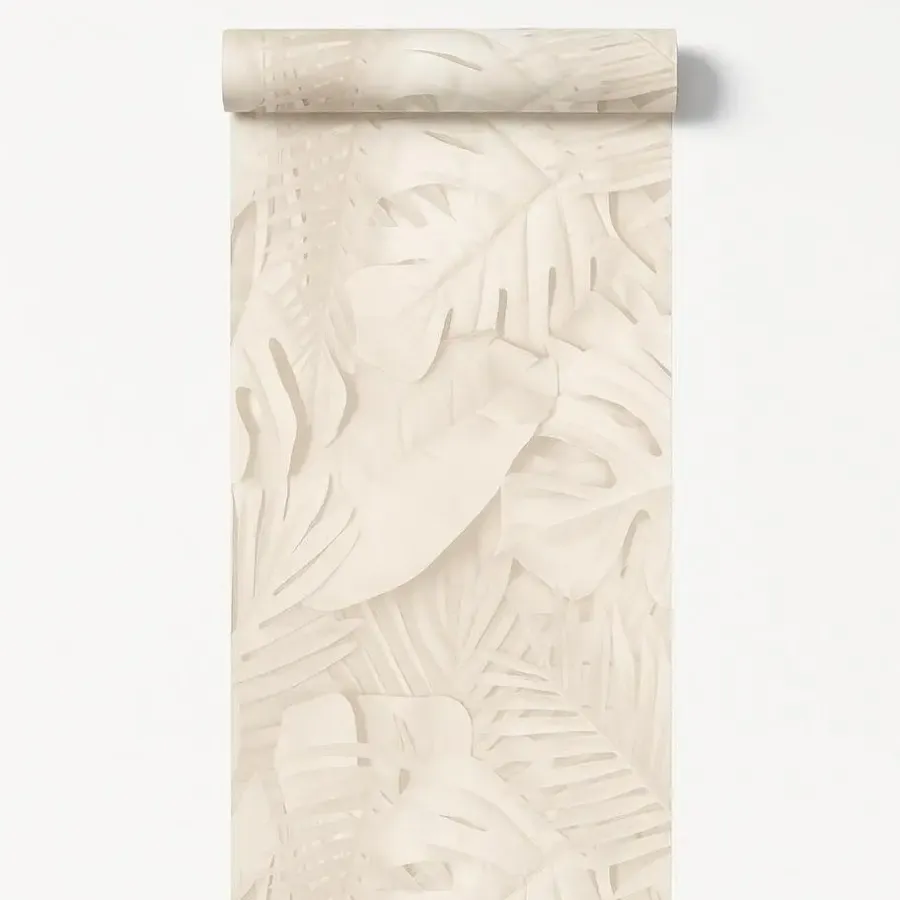 Dutch Wallcoverings Vliesbehang Artifice palmbladeren - beige - 10,05m x 53cm