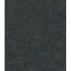 Behang-Dutch Wallcoverings Vliesbehang Linen & Textures uni - blacksilver - 10m x 53cm