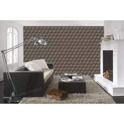 Behang-Dutch Wallcoverings Vliesbehang Renaissance natural cube - grijs - 10,05m x 53cm