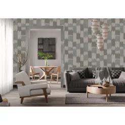 Behang-Dutch Wallcoverings Vliesbehang Renaissance textured loom - blauw - 10m x 53cm