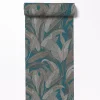 Behang-Dutch Wallcoverings Vliesbehang Renaissance leaves - blauw - 10,05m x 53cm
