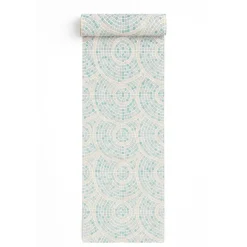 Behang-Dutch Wallcoverings Vliesbehang Artifice mozaïc tegel - grijs/petrol - 10mx53cm