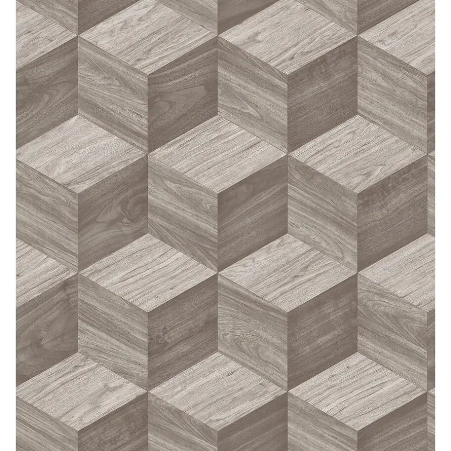 Dutch Wallcoverings Vliesbehang Renaissance natural cube - taupe - 10,05m x 53cm