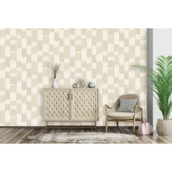 Behang-Dutch Wallcoverings Vliesbehang Renaissance textured loom - beige - 10m x 53cm