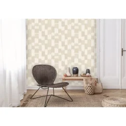 Behang-Dutch Wallcoverings Vliesbehang Renaissance textured loom - beige - 10m x 53cm