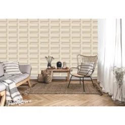 Behang-Dutch Wallcoverings Vliesbehang Renaissance Grecian key - beige - 10,05m x 53cm