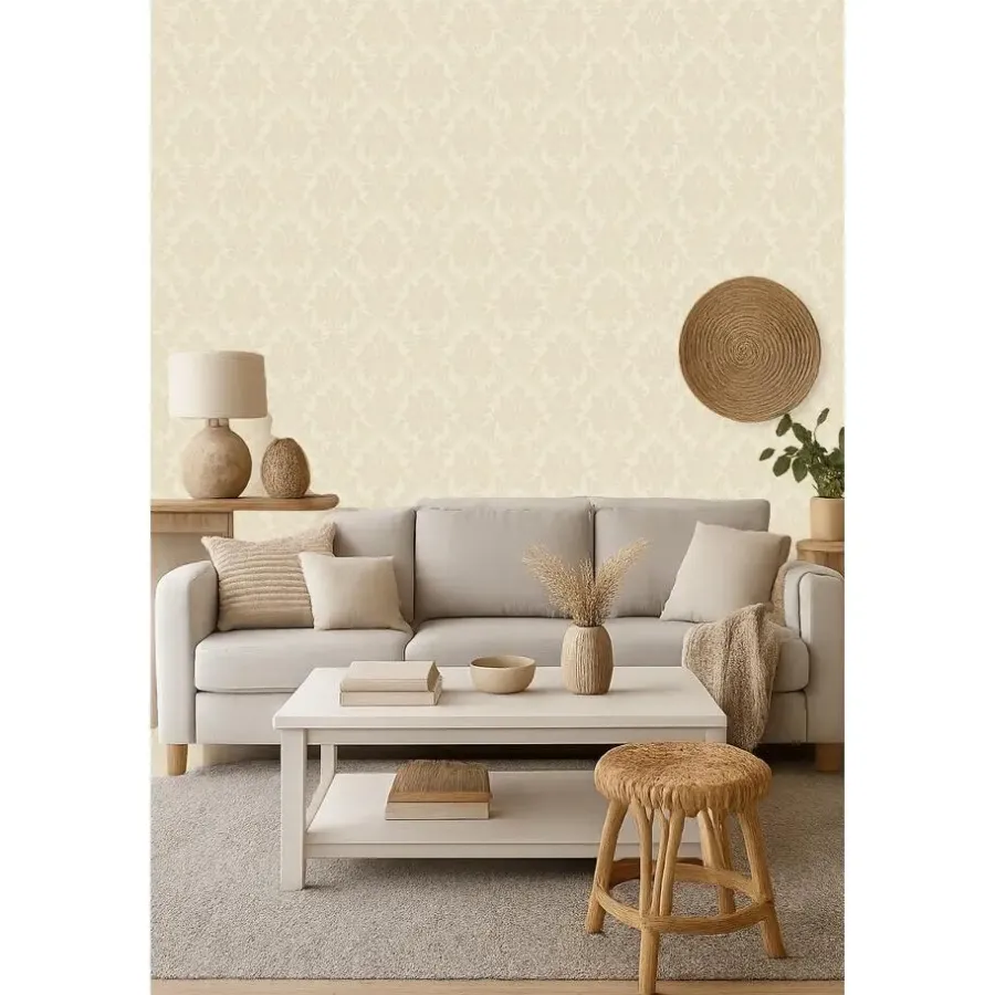 Behang-Dutch Wallcoverings Vliesbehang Arcadia patano - beige - 10,05m x 53cm